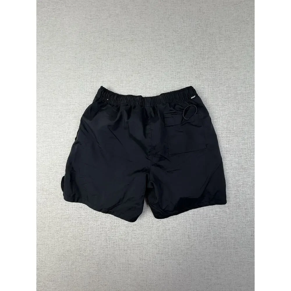 Nike Men’s Small Swim Trunks Black Mesh Lined Drawstring Shorts